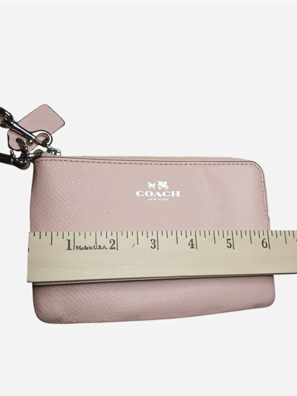 Coach Blush Pink Leather Wristlet